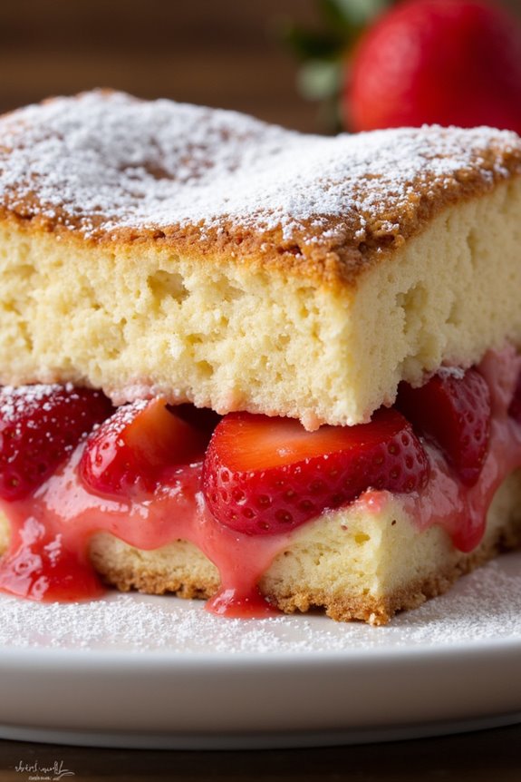 strawberry shortcake breakfast casserole