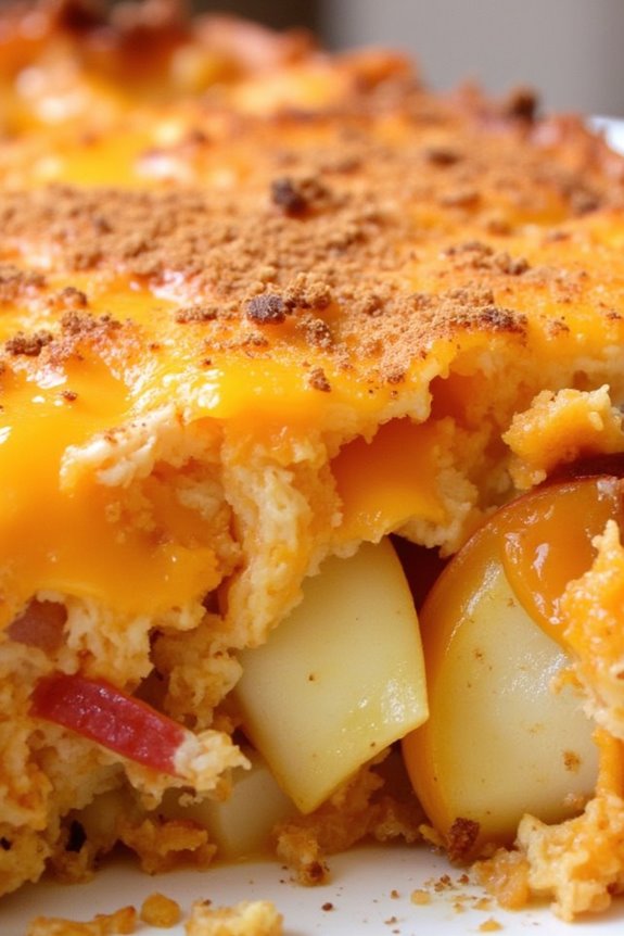 sweet and savory breakfast casserole