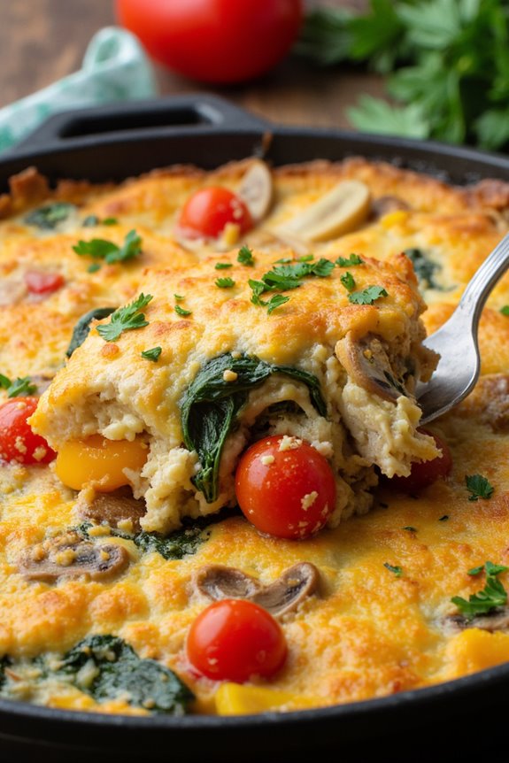 vegan tofu veggie casserole