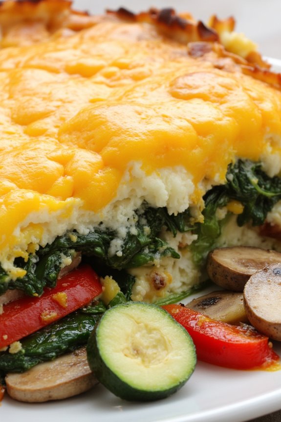 vegetable packed breakfast casserole recipe