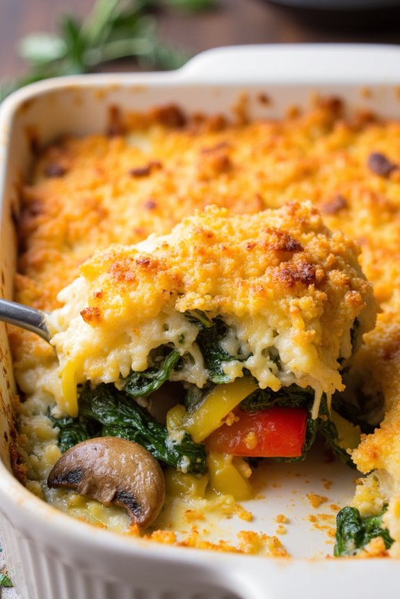 veggie hashbrown breakfast casserole