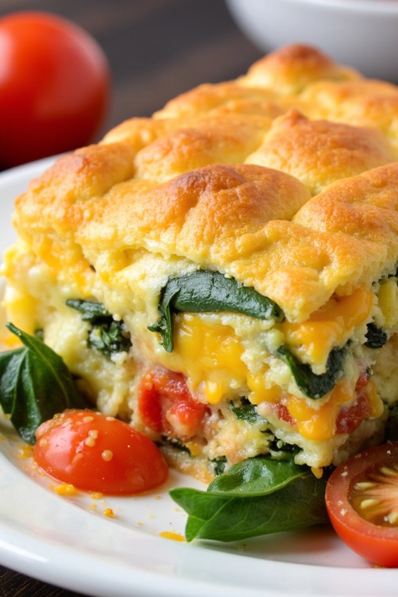 veggie packed breakfast casserole delight