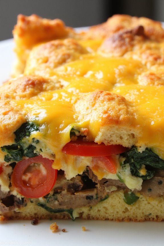 veggie packed breakfast casserole delight