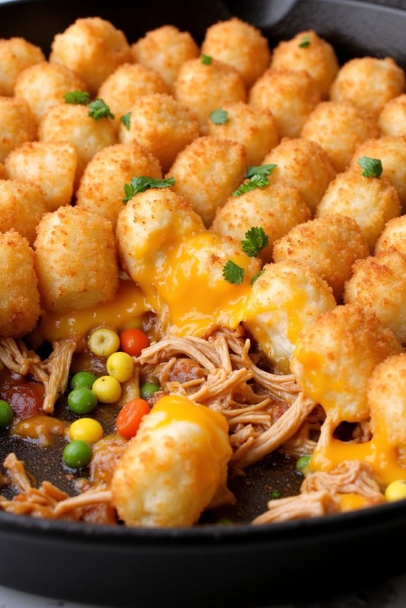 bbq chicken tater tot casserole