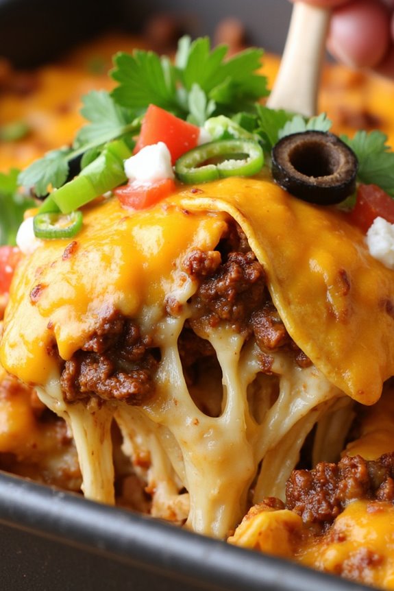 bold beef taco casserole
