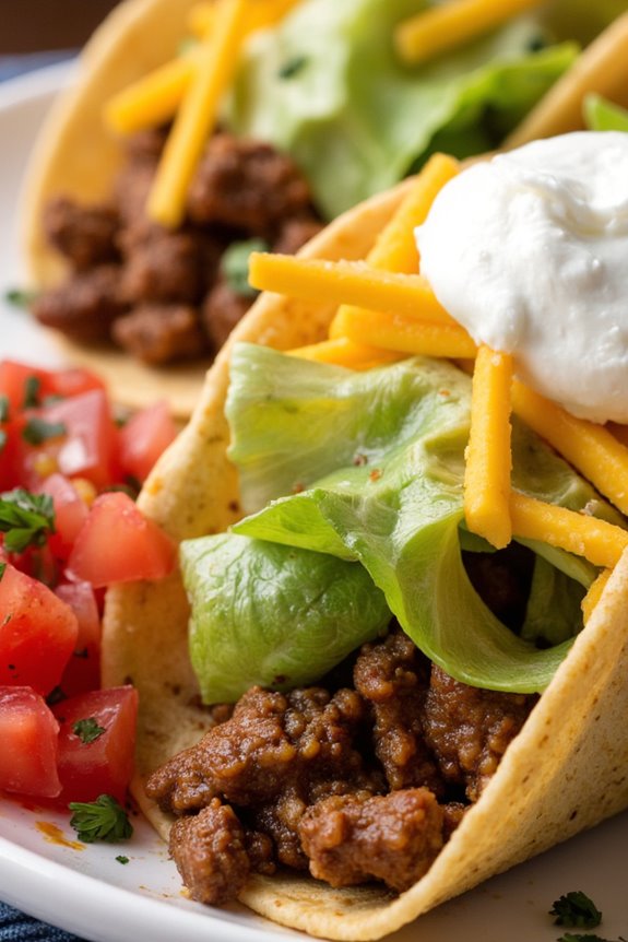 budget tacos with salsa