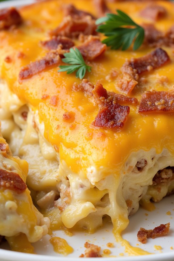 cheesy bacon comfort bake