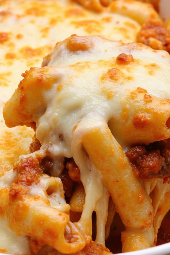 cheesy beef pasta casserole