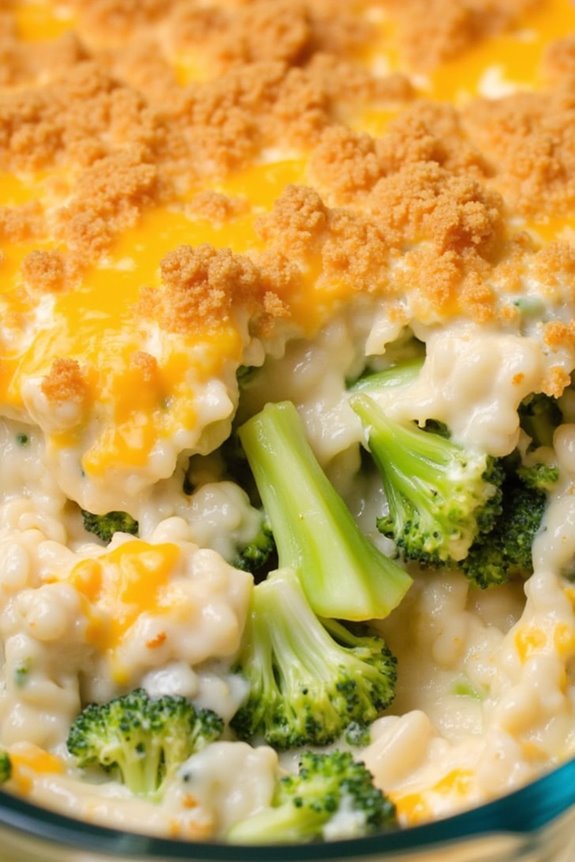 cheesy broccoli rice casserole