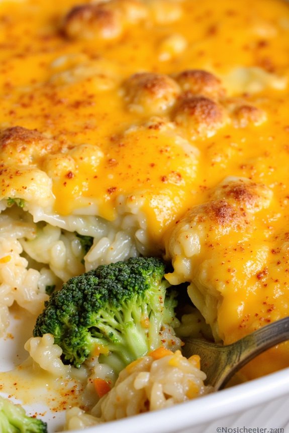 cheesy broccoli rice casserole