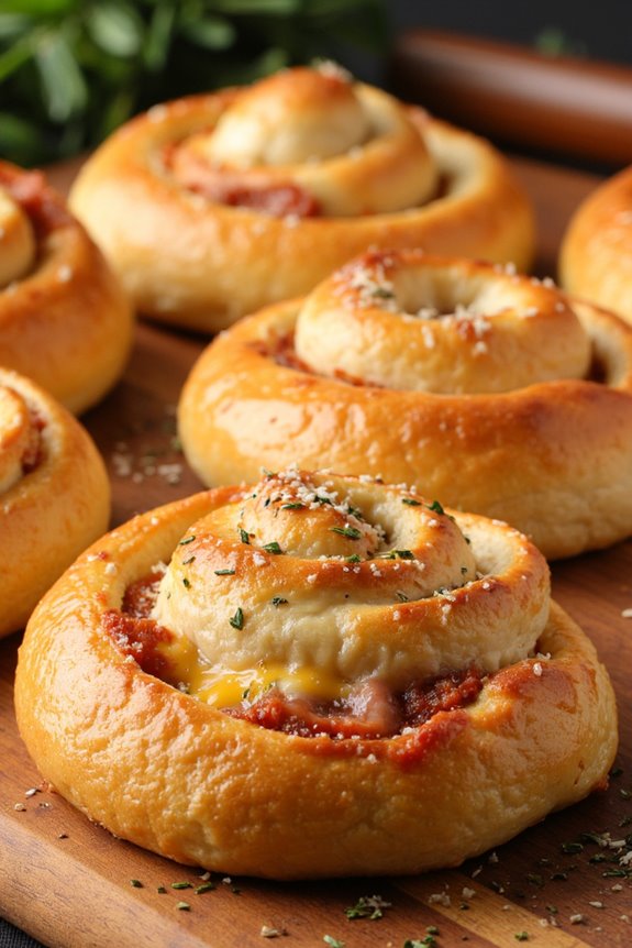 cheesy pizza rolls recipe