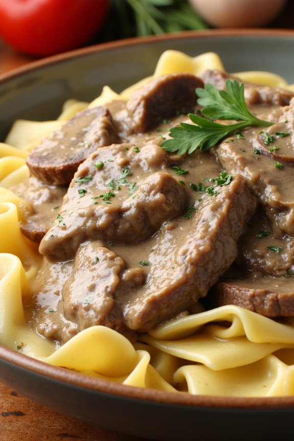 classic beef stroganoff recipe