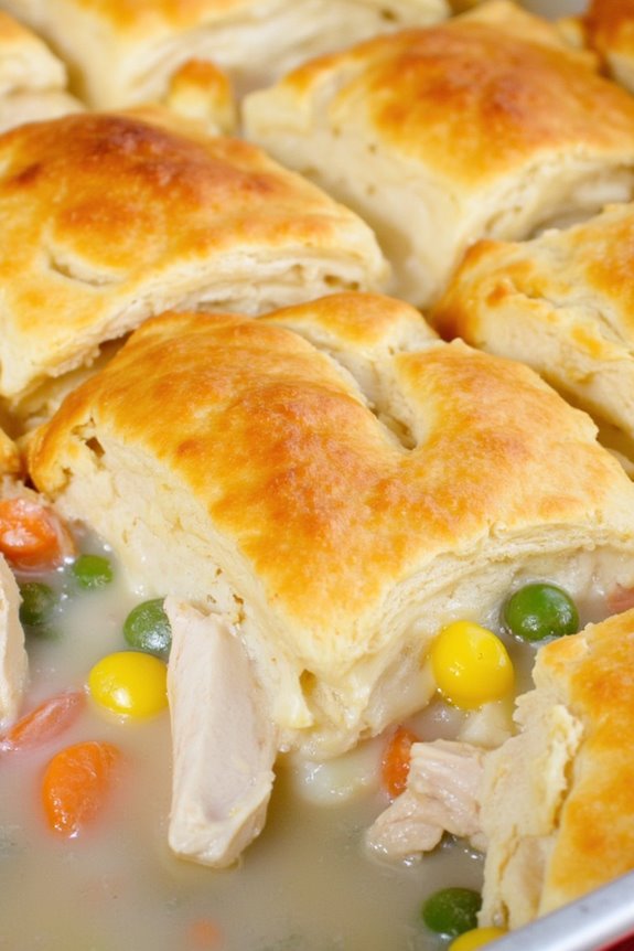 comforting chicken pot pie casserole