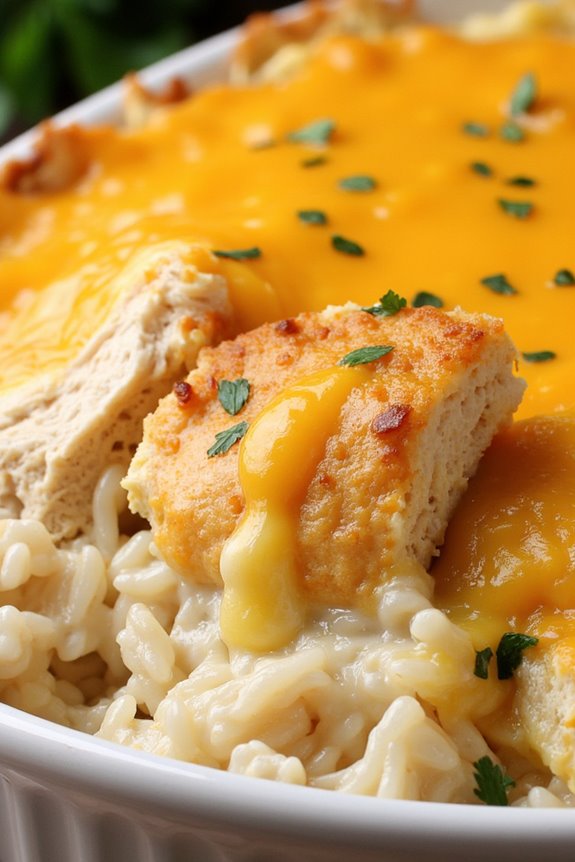 comforting chicken rice casserole