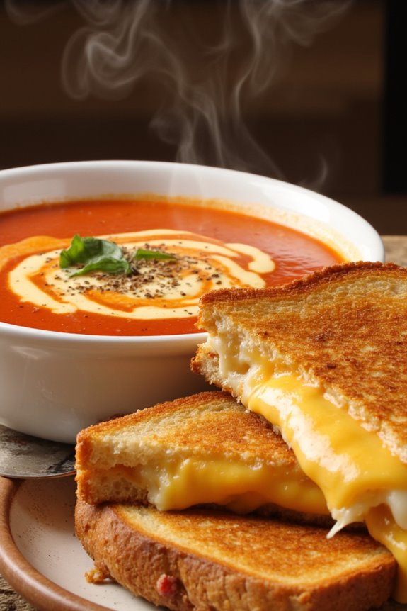 comforting grilled cheese soup