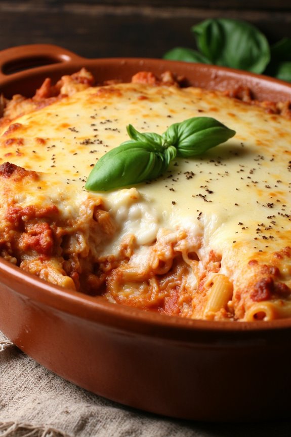 comforting italian baked pasta