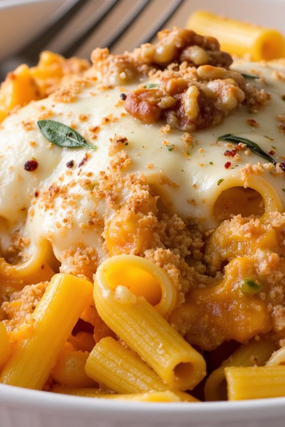 comforting squash pasta bake