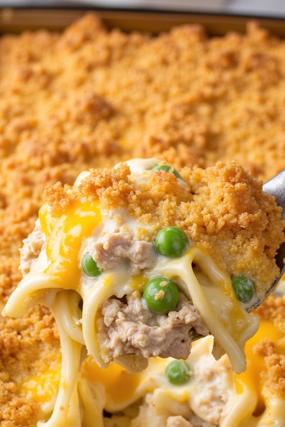 comforting tuna noodle casserole