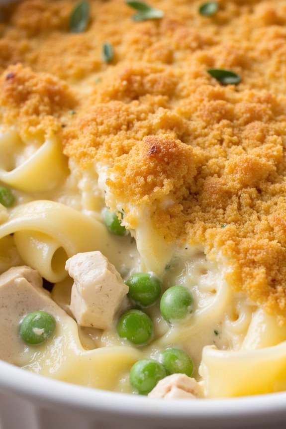 comforting tuna noodle casserole