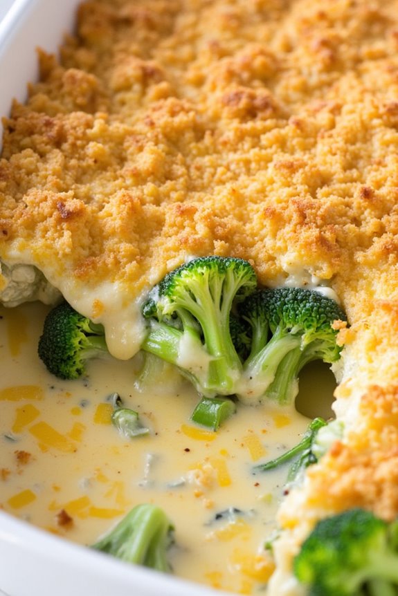 creamy broccoli cheese casserole