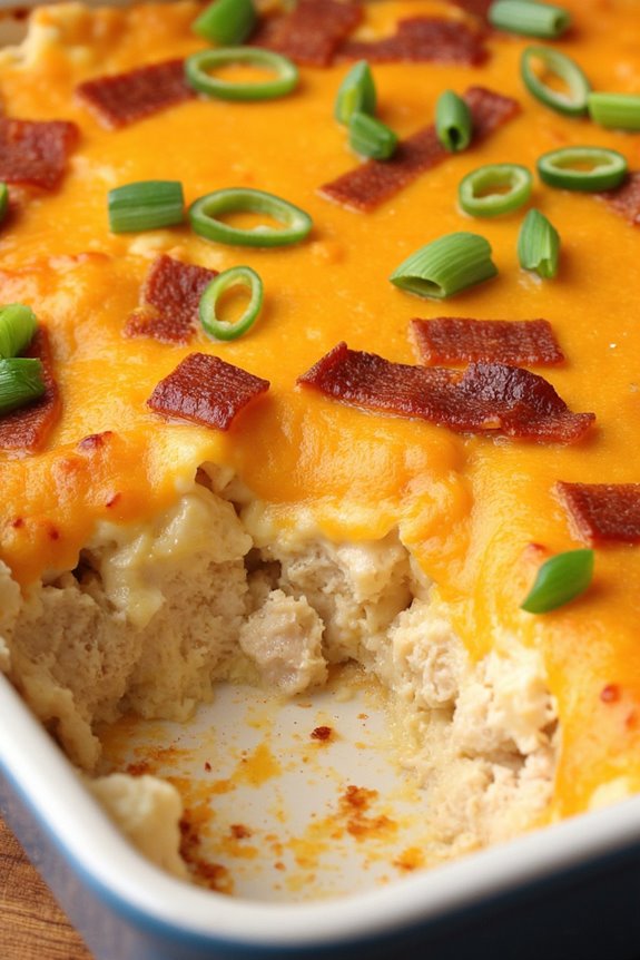 creamy chicken bacon casserole
