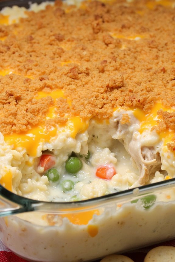 creamy chicken rice casserole