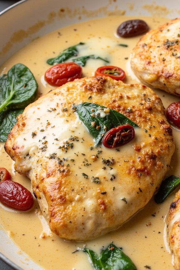 creamy chicken with garlic