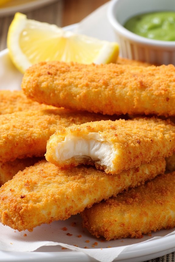 crispy homemade fish sticks
