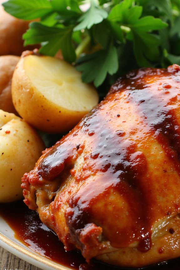 crockpot bbq chicken potatoes