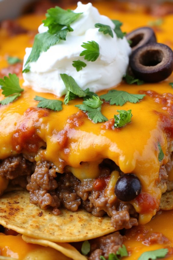 crunchy beef taco casserole