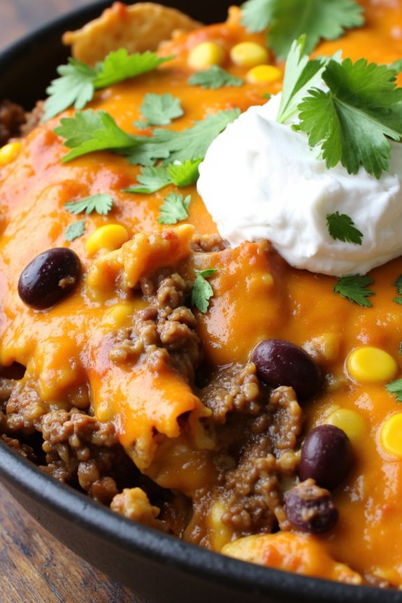 delicious beef taco casserole