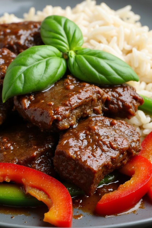 flavorful thai basil beef