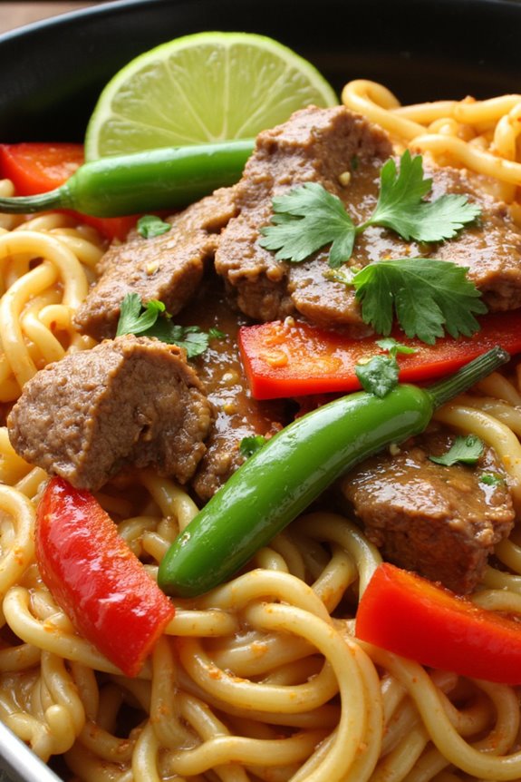 flavorful thai beef casserole