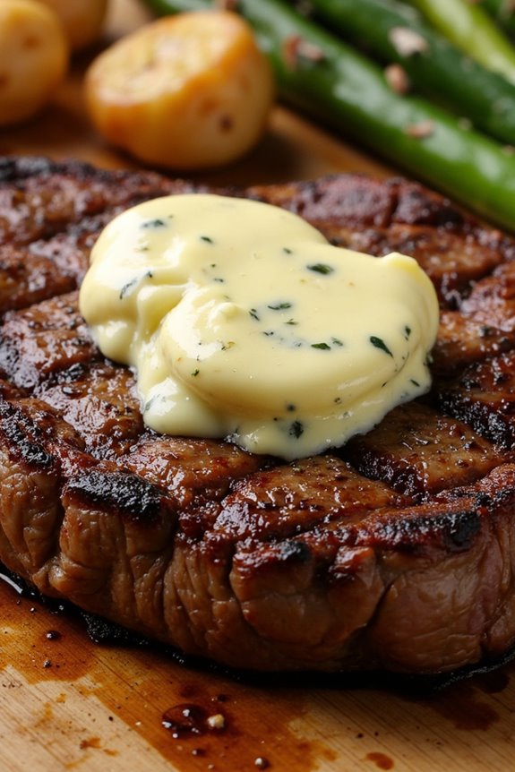 gourmet grilled ribeye steak