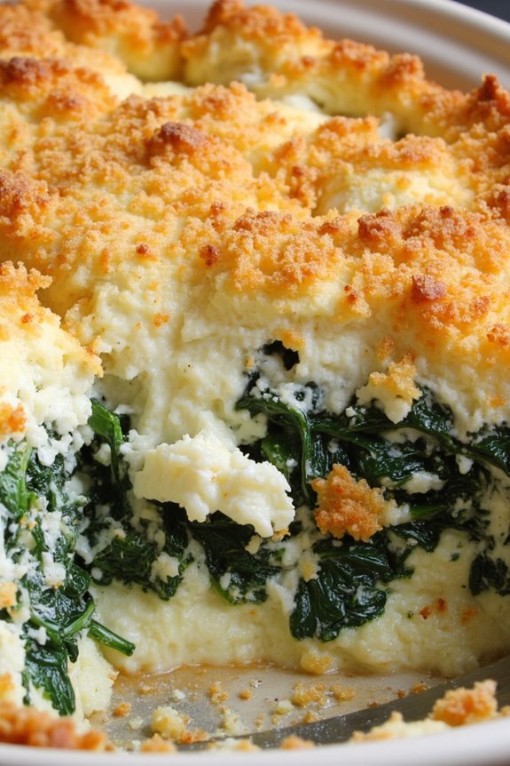 greek spinach feta casserole