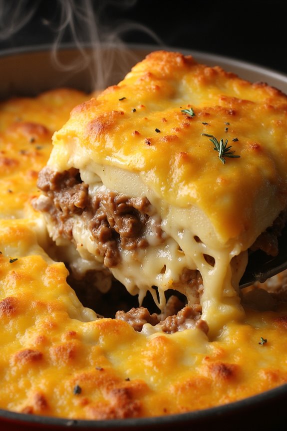 hearty beef and potato bake