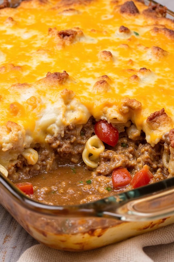 hearty beef noodle casserole