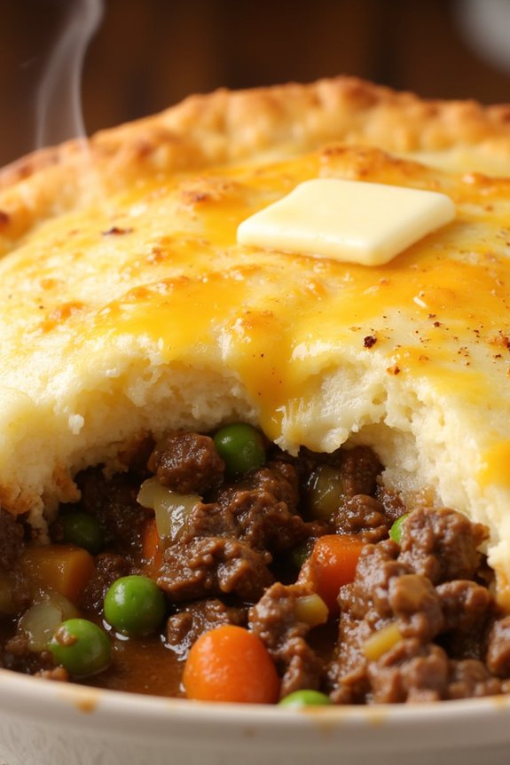 hearty ground beef pie