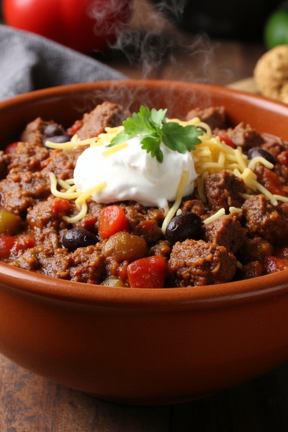 hearty spicy beef chili
