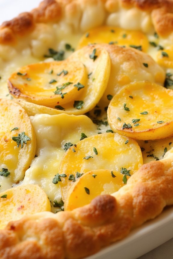 herb infused cheesy potato medley