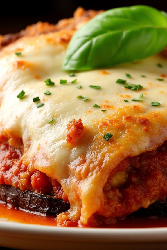 indulgent cheesy eggplant delight