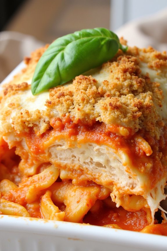 italian chicken parmesan casserole
