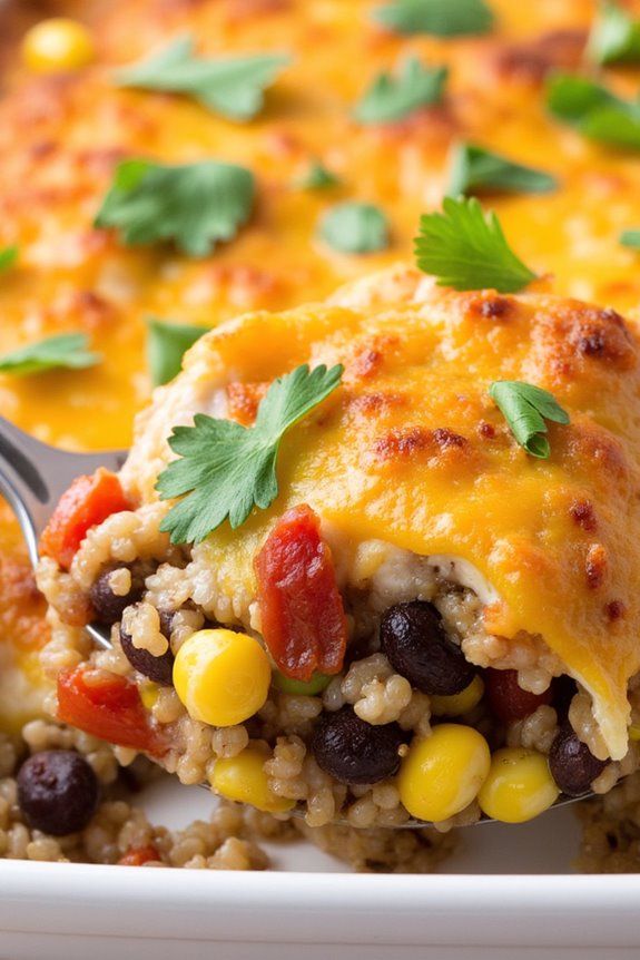 nutritious quinoa bean casserole