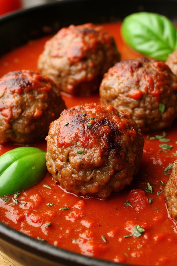 savory beef meatballs recipe
