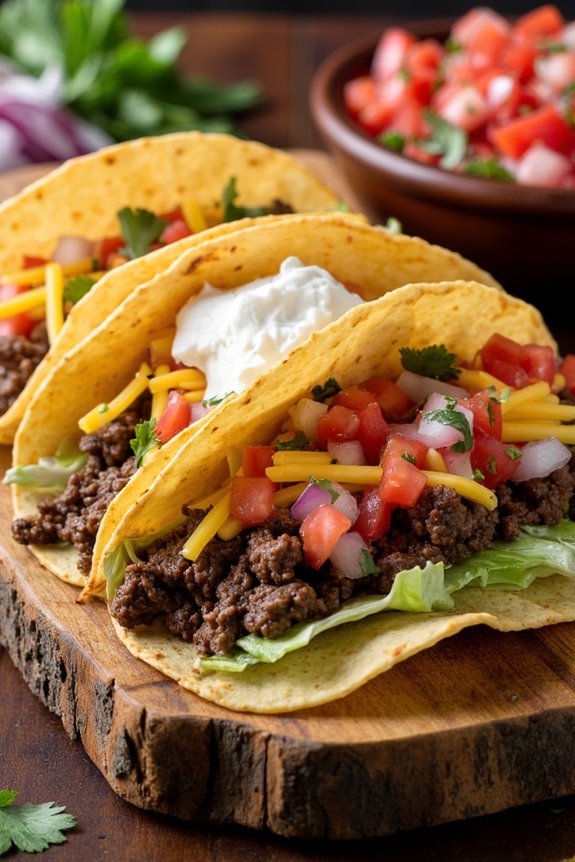 savory beef tacos recipe