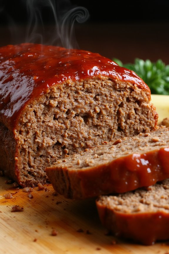 savory glazed meatloaf recipe