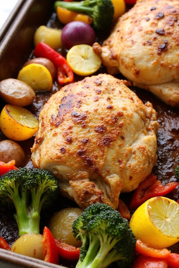 sheet pan chicken dinner