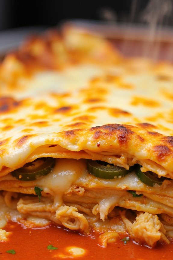 spicy chicken enchilada casserole