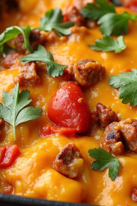 spicy pumpkin chorizo casserole delight