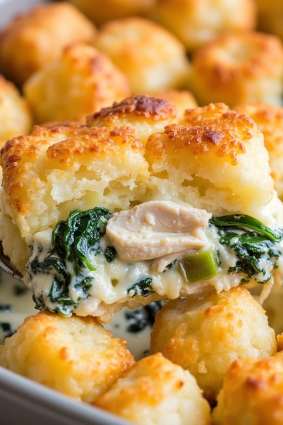 spinach artichoke chicken casserole